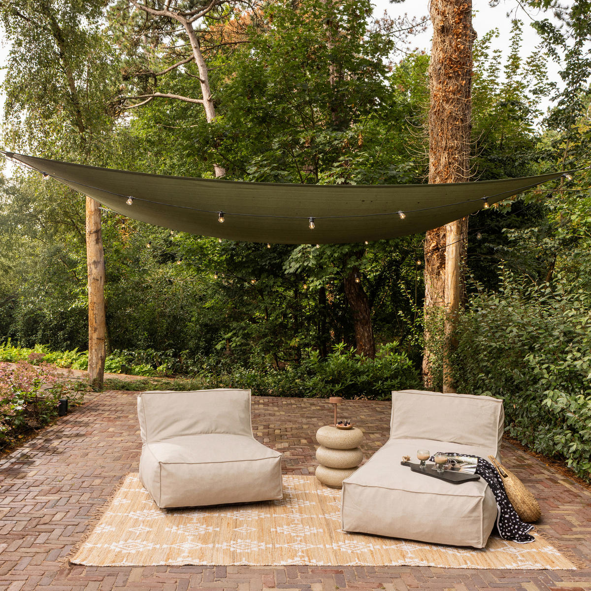 GARTENSESSEL Sandfarben  - Sandfarben, MODERN, Textil (95/80/95cm) - Livetastic