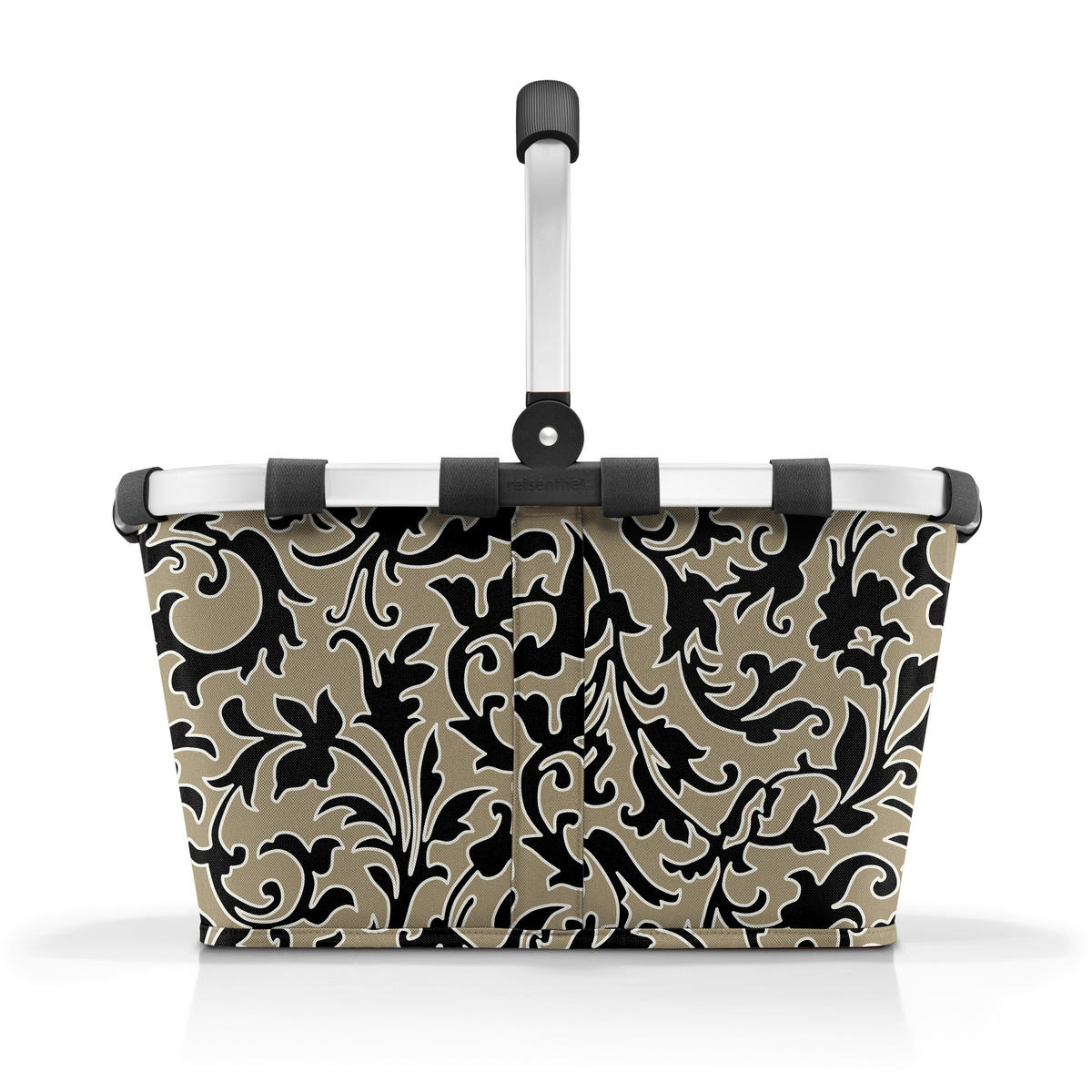 EINKAUFSKORB Baroque Marble 22 L  - Schwarz/Braun, Basics, Kunststoff/Textil (49/29/28cm) - Reisenthel
