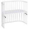 BEISTELLBETT Babybay Original  - Weiß, Basics, Holz (46/79/87cm) - Babybay