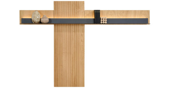WANDPANEEL Grau, Eichefarben  180,1/120/22 cm  - Eichefarben/Grau, Natur, Holz/Holzwerkstoff (180,1/120/22cm) - Linea Natura