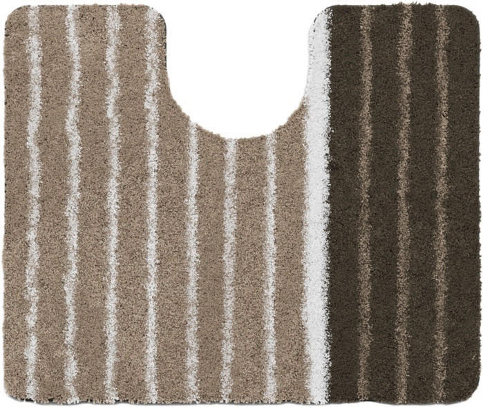 WC-VORLEGER Taupe 50/60 cm  - Taupe, Basics, Kunststoff/Textil (50/60cm) - Grund