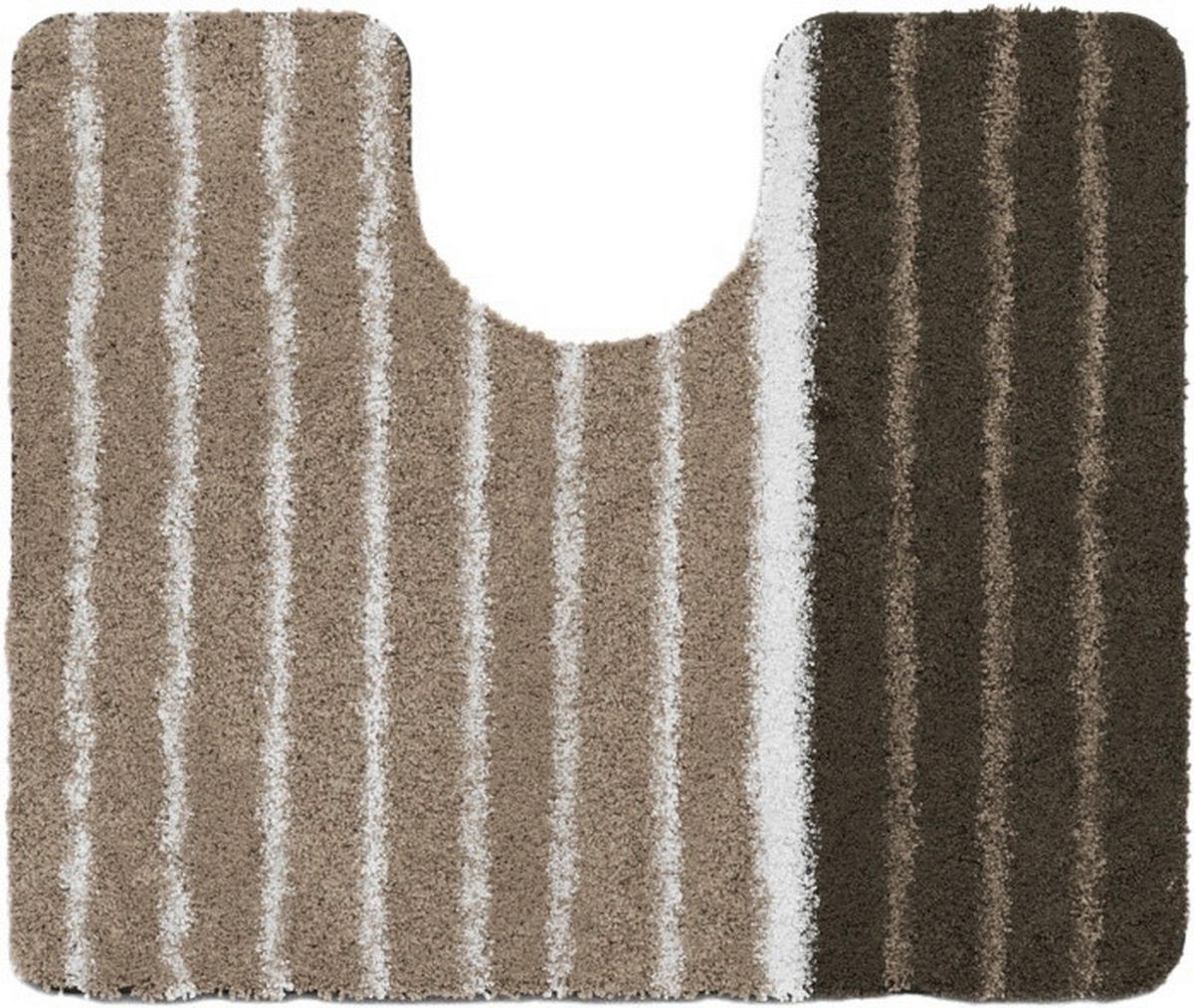 WC-VORLEGER Taupe 50/60 cm  - Taupe, Basics, Kunststoff/Textil (50/60cm) - Grund