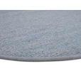 HANDWEBTEPPICH 200/200 cm Helsinki  - Blau/Grau, Basics, Textil (200/200cm) - Linea Natura