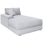 BIGSOFA Cord Hellgrau  - Hellgrau/Schwarz, MODERN, Kunststoff/Textil (117/93/190cm) - Carryhome