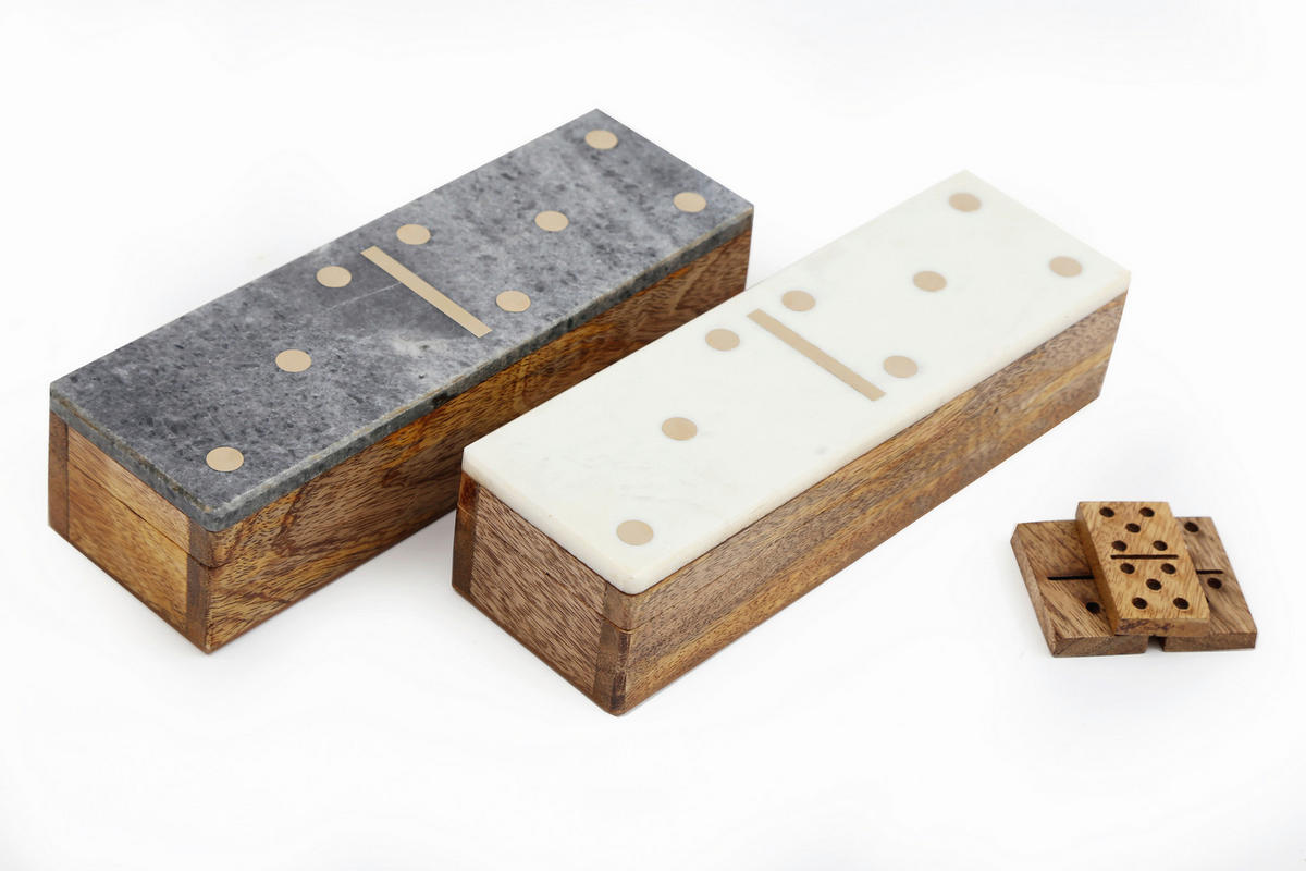 AJÁNDÉKDOBOZ  - Basics, fém/fa