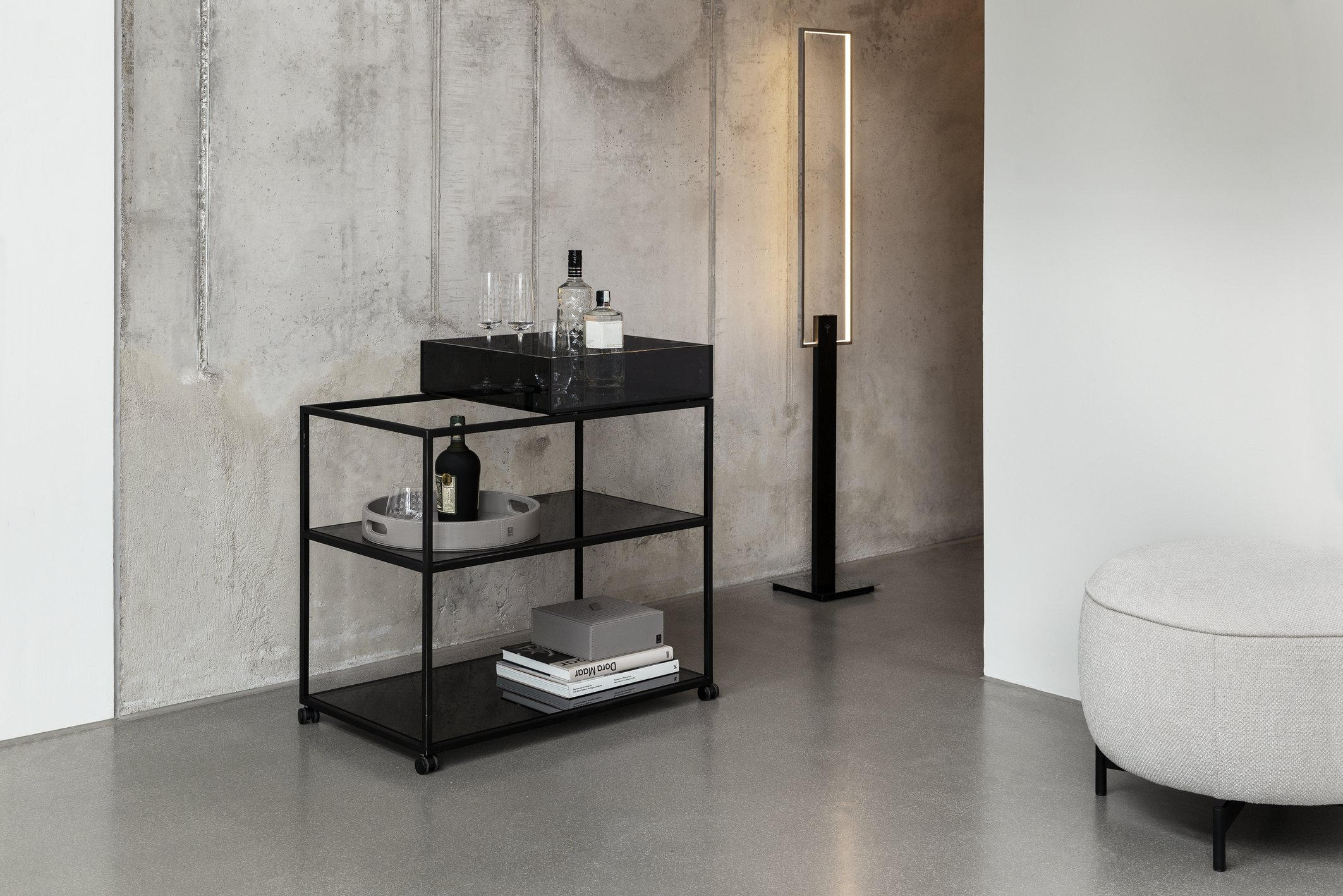 LED-STEHLEUCHTE 19/1,6/147 cm    - Design, Kunststoff/Metall (19/1,6/147cm) - Joop!