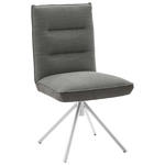 STUHL  in Flachgewebe Textil  - Edelstahlfarben/Grau, Design, Textil/Metall (49/93/59cm) - Dieter Knoll