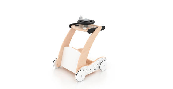 LAUFLERNWAGEN  - Schwarz/Naturfarben, Trend, Holz/Holzwerkstoff (34,6/37,9/46,4cm) - My Baby Lou