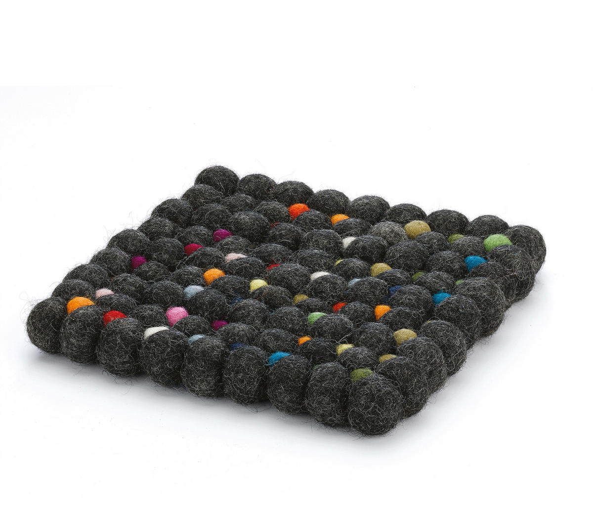 TOPFUNTERSETZER Textil Multicolor, Schwarz  - Multicolor/Schwarz, Basics, Textil (21/21/2,2cm) - Cilio