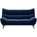 2-SITZER-SOFA in Mikrofaser Dunkelblau  - Schwarz/Dunkelblau, Design, Textil/Metall (190/106/99cm) - Xora