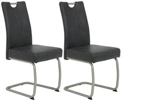 P & B Schwingstuhl-Set Anthrazit 43x99x58 cm