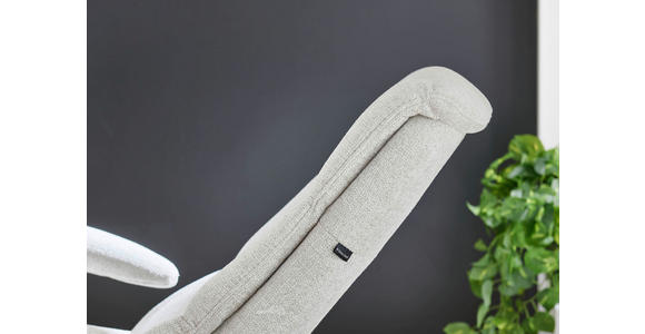 RELAXSESSEL Dieter Knoll Chenille    - Hellgrau/Schwarz, Design, Textil/Metall (71/110/83cm) - Dieter Knoll