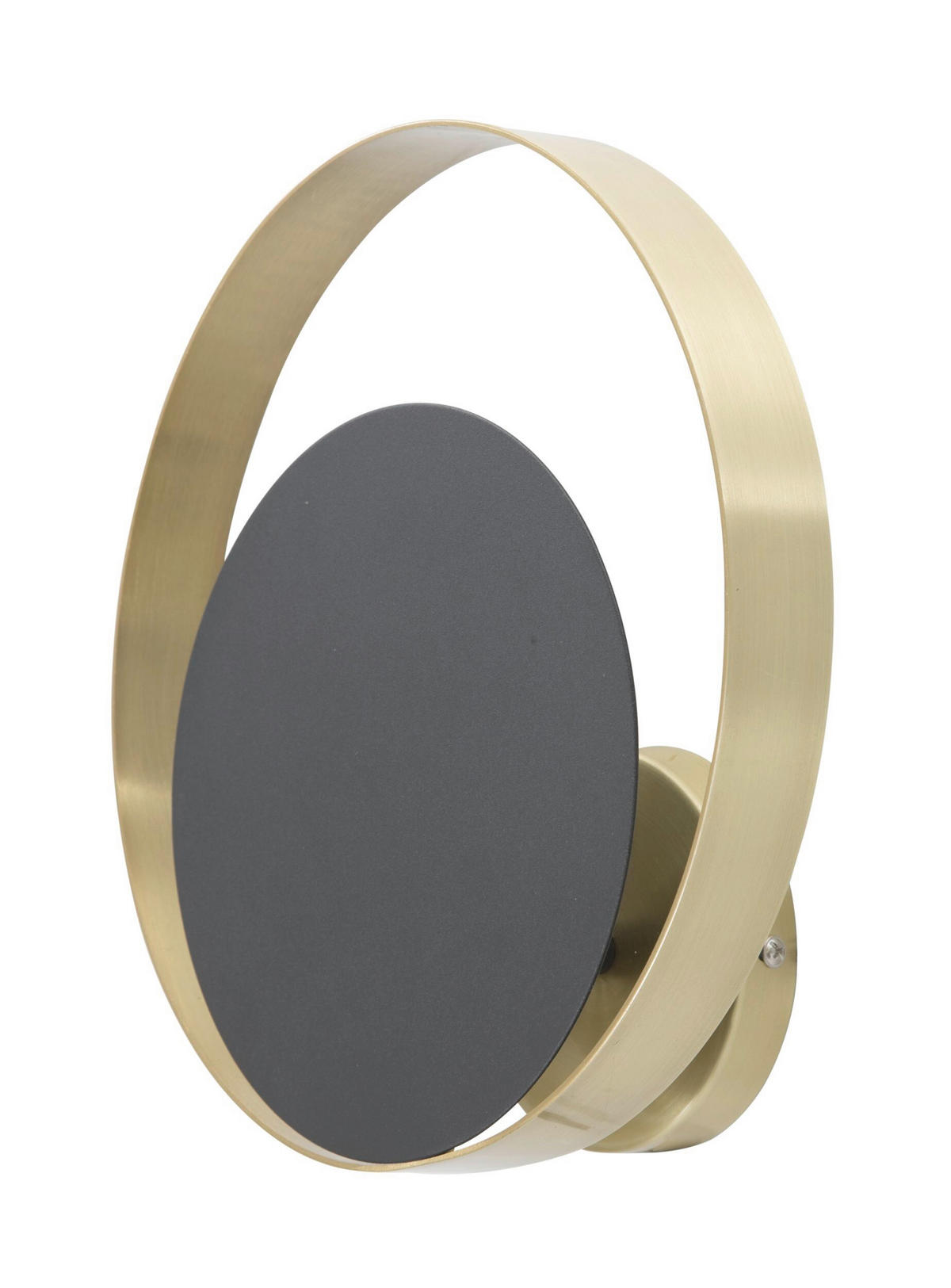 WANDLEUCHTE 25/25/8 cm  - Goldfarben/Schwarz, Trend, Metall (25/25/8cm) - Mauro Ferretti