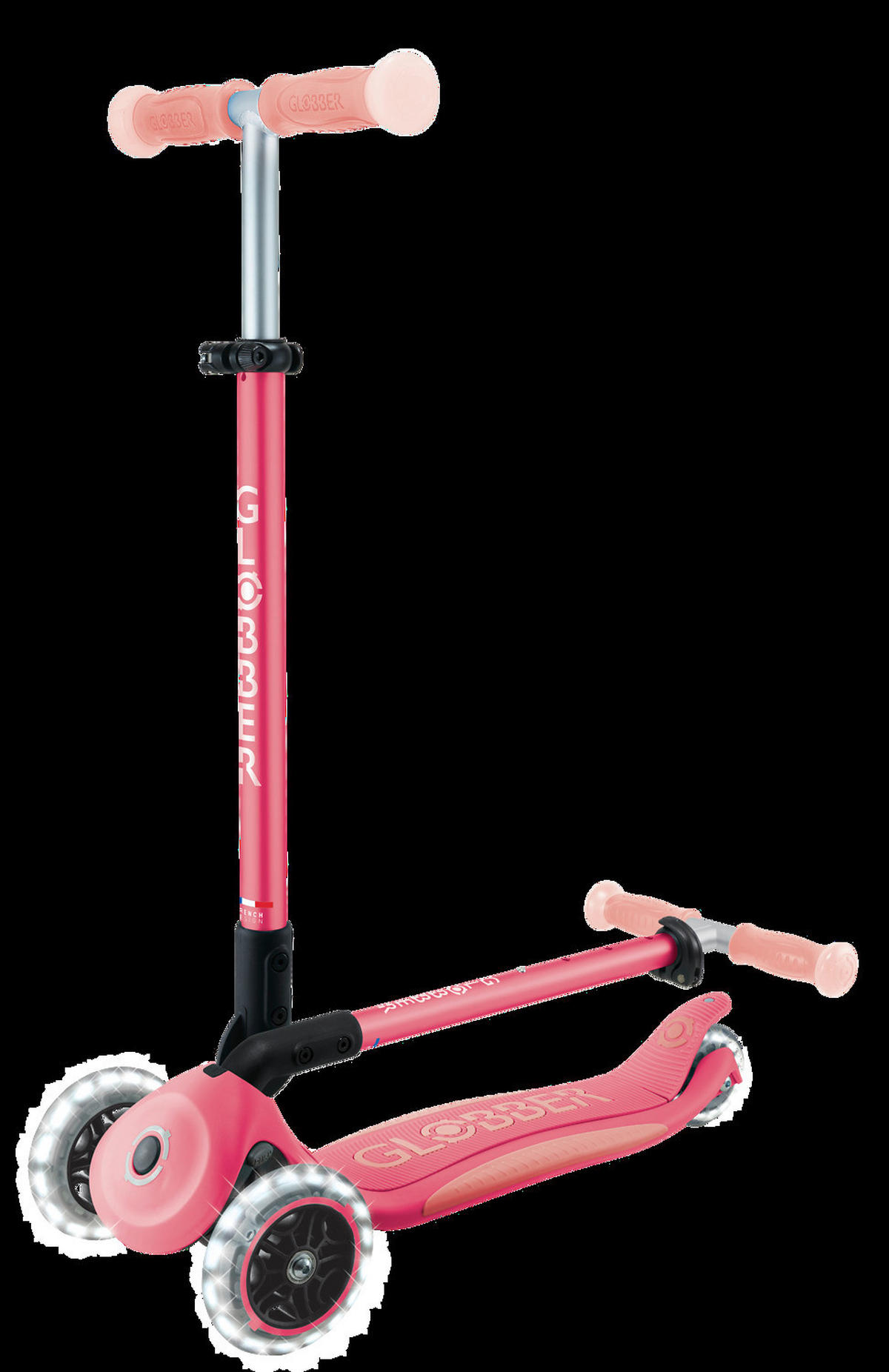 KINDERSCOOTER  - Rosa, Basics, Kunststoff (57,5/28/82.5cm) - GLOBBER