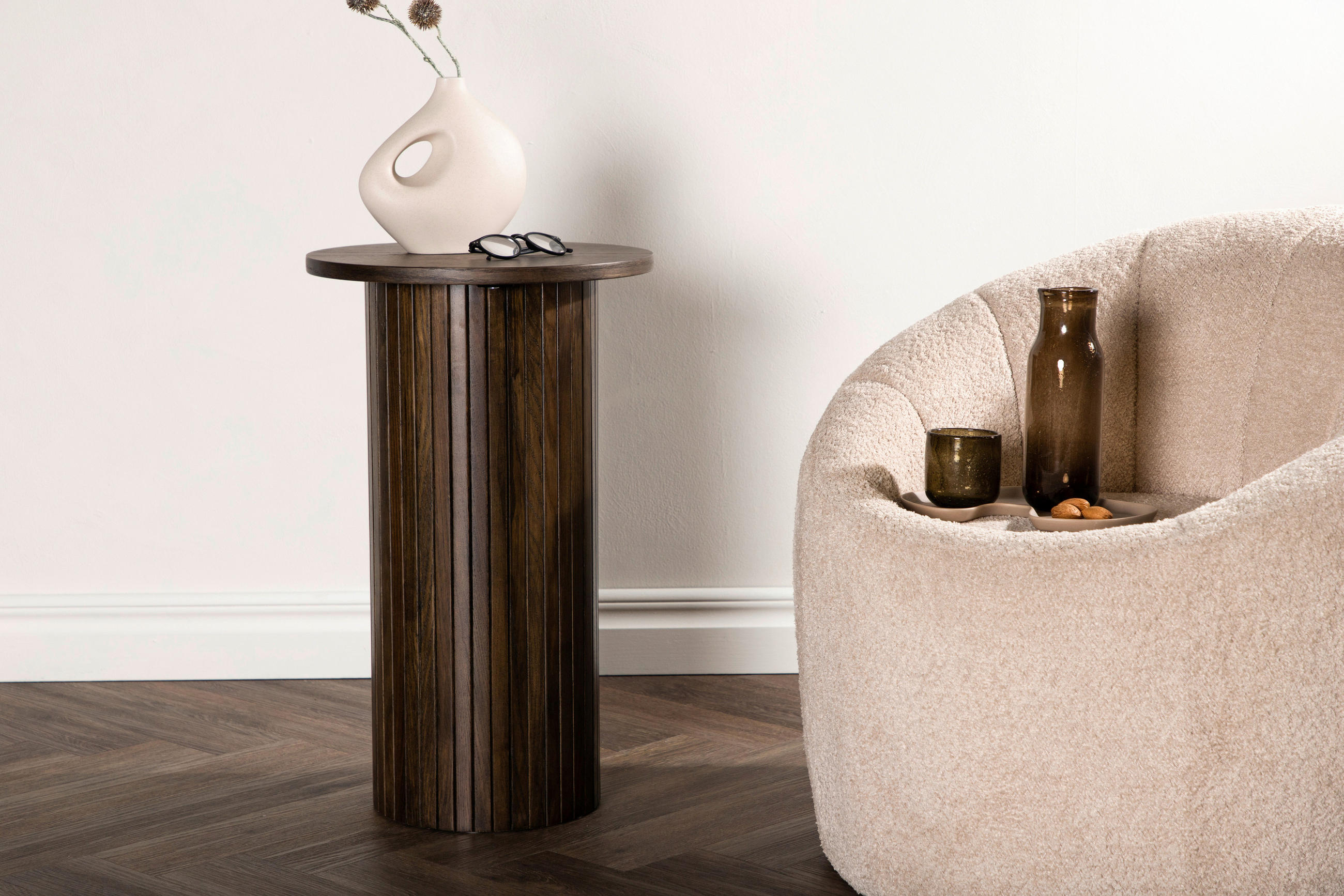 BEISTELLTISCH 40/40/65 cm Mokka  - Mokka, Design, Holzwerkstoff (40/40/65cm) - Livetastic