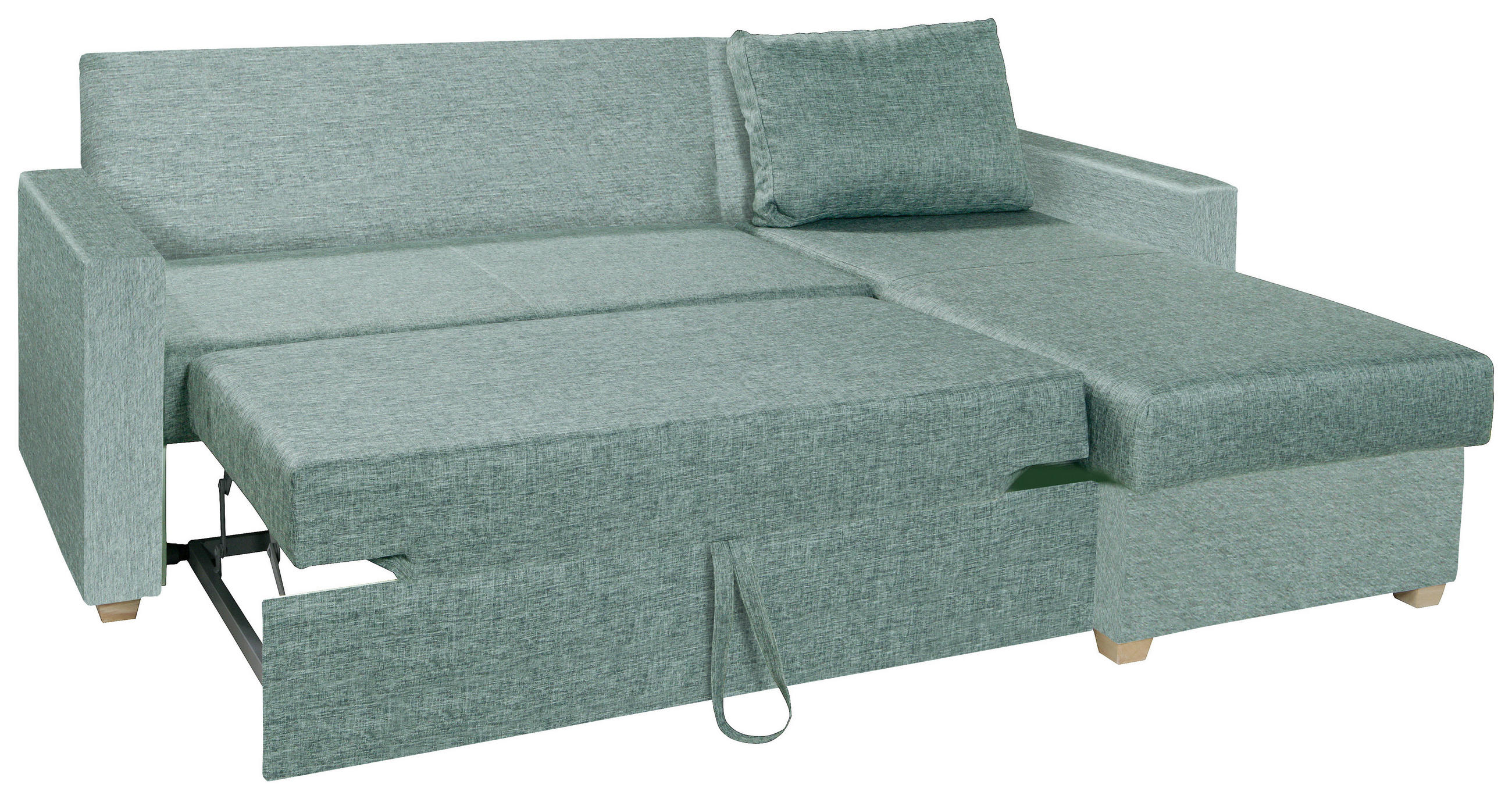 SEDEŽNA GARNITURA, tkanina zelena  - zelena/naravne barve, Design, tekstil (230/155cm) - Xora