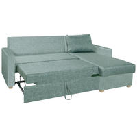 SEDEŽNA GARNITURA, tkanina zelena  - zelena/naravne barve, Design, tekstil (230/155cm) - Xora