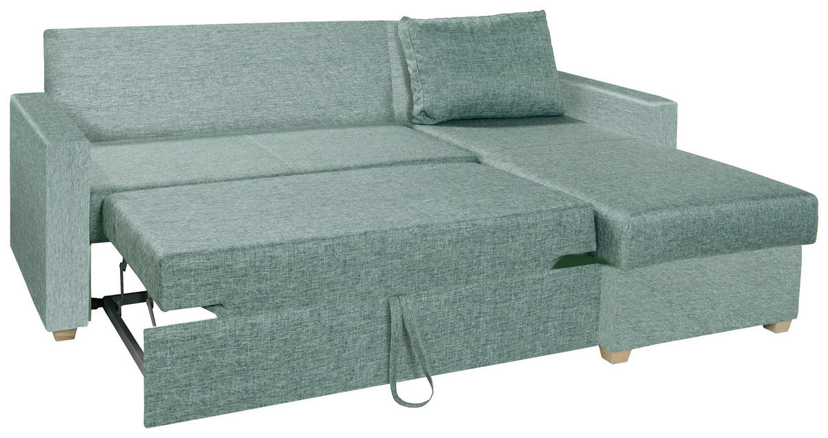 SEDEŽNA GARNITURA, tkanina zelena  - zelena/naravne barve, Design, tekstil (230/155cm) - Xora