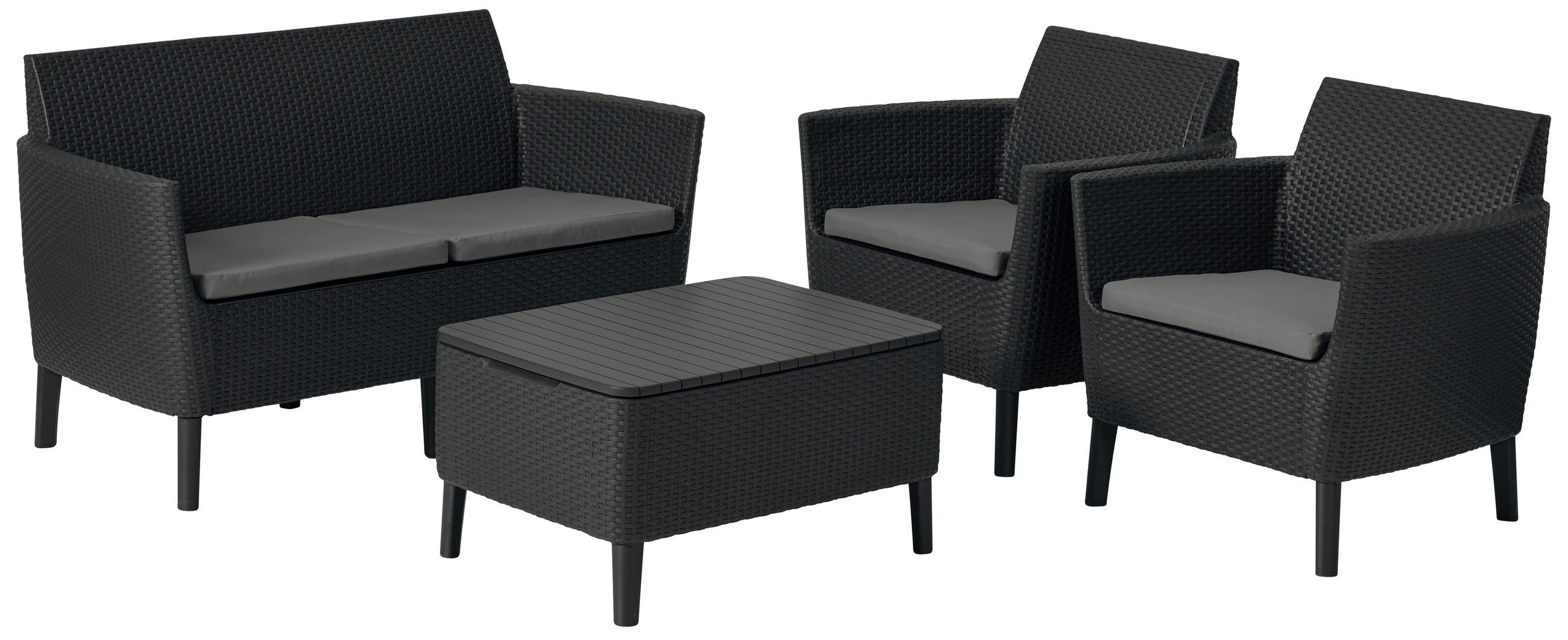 Ambia Garden TERASOVÁ SEDACÍ SOUPRAVA, 8dílné, plast, textil