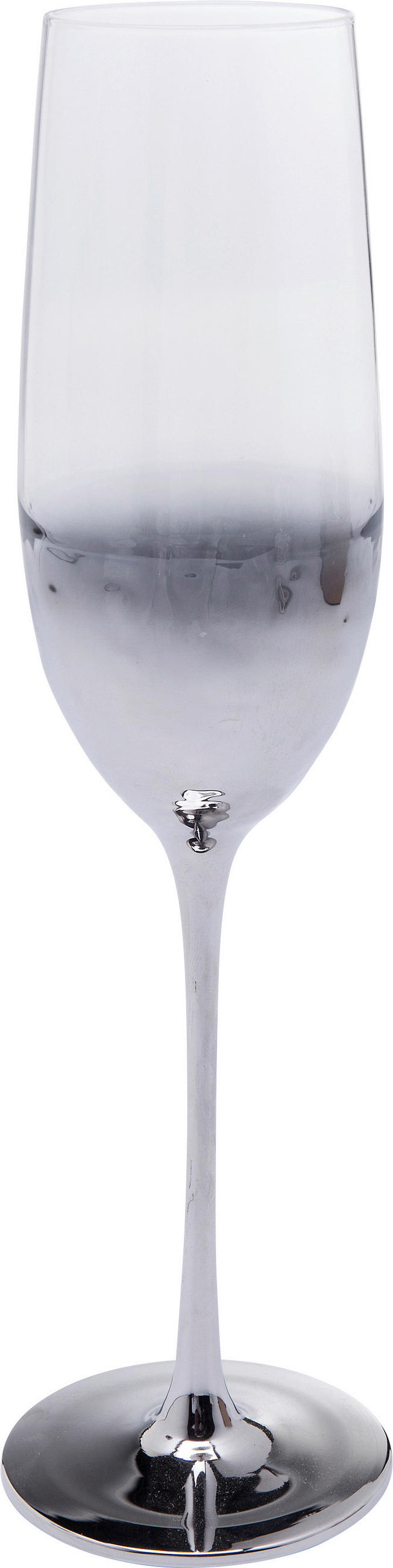 SEKTGLAS 220 ml 12-teilig  - Blaugrau, Design, Glas (7/26/7cm) - Kare-Design