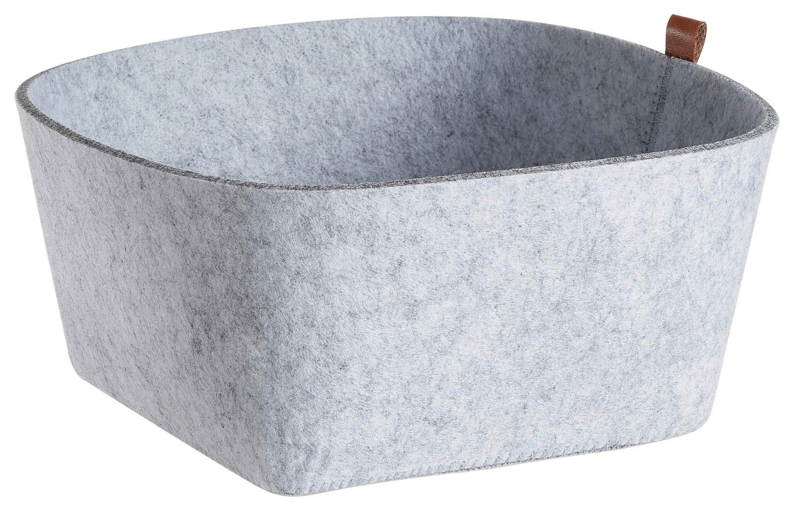 UNIVERZÁLNY KOŠÍK svetlosivá - svetlosivá, Basics, textil (22/22/12cm) - Justinus