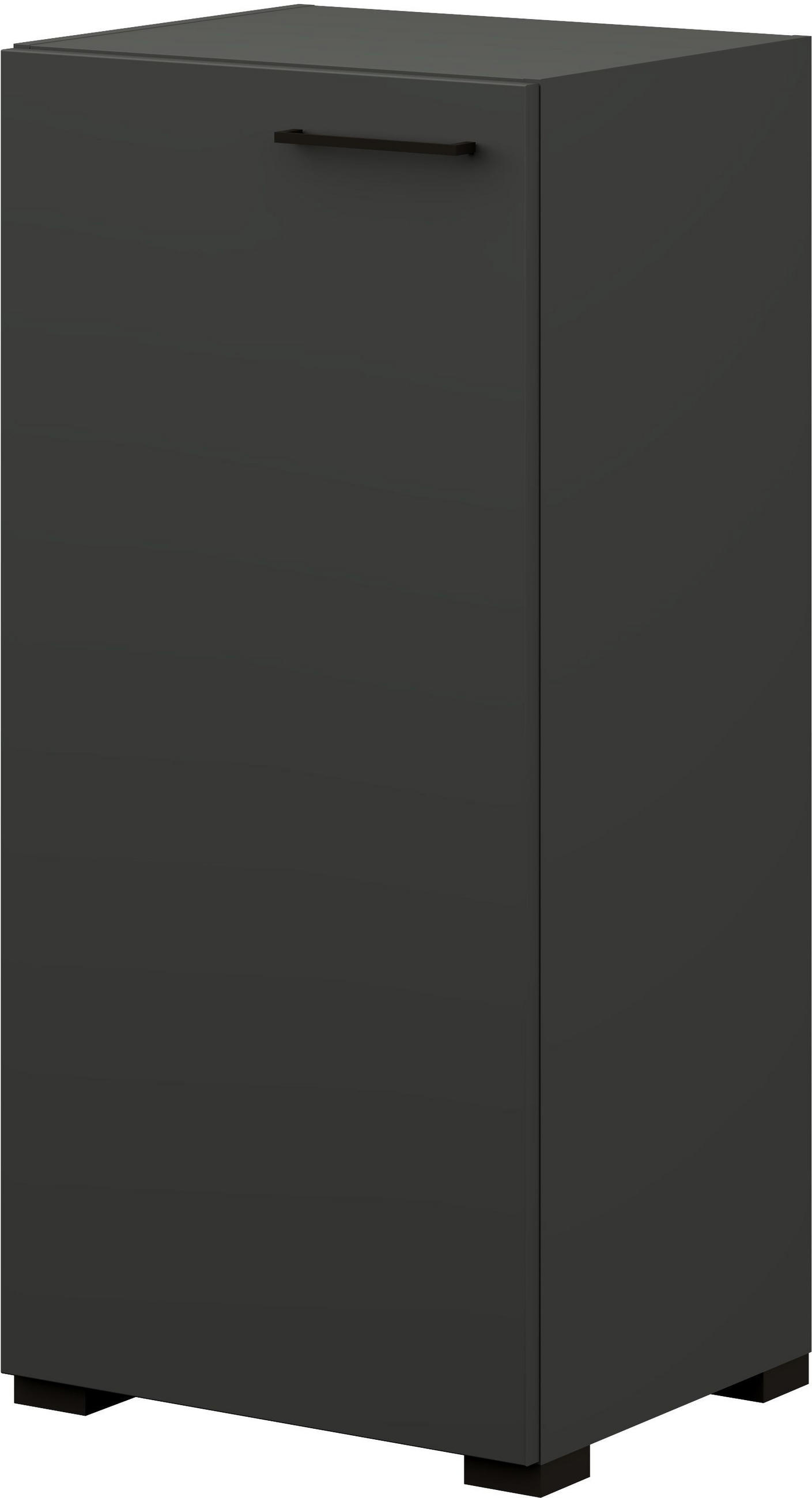 KOMMODE 50/108/41,9 cm  in Graphitfarben  - Anthrazit/Graphitfarben, Design, Holzwerkstoff/Metall (50/108/41,9cm) - Cantus