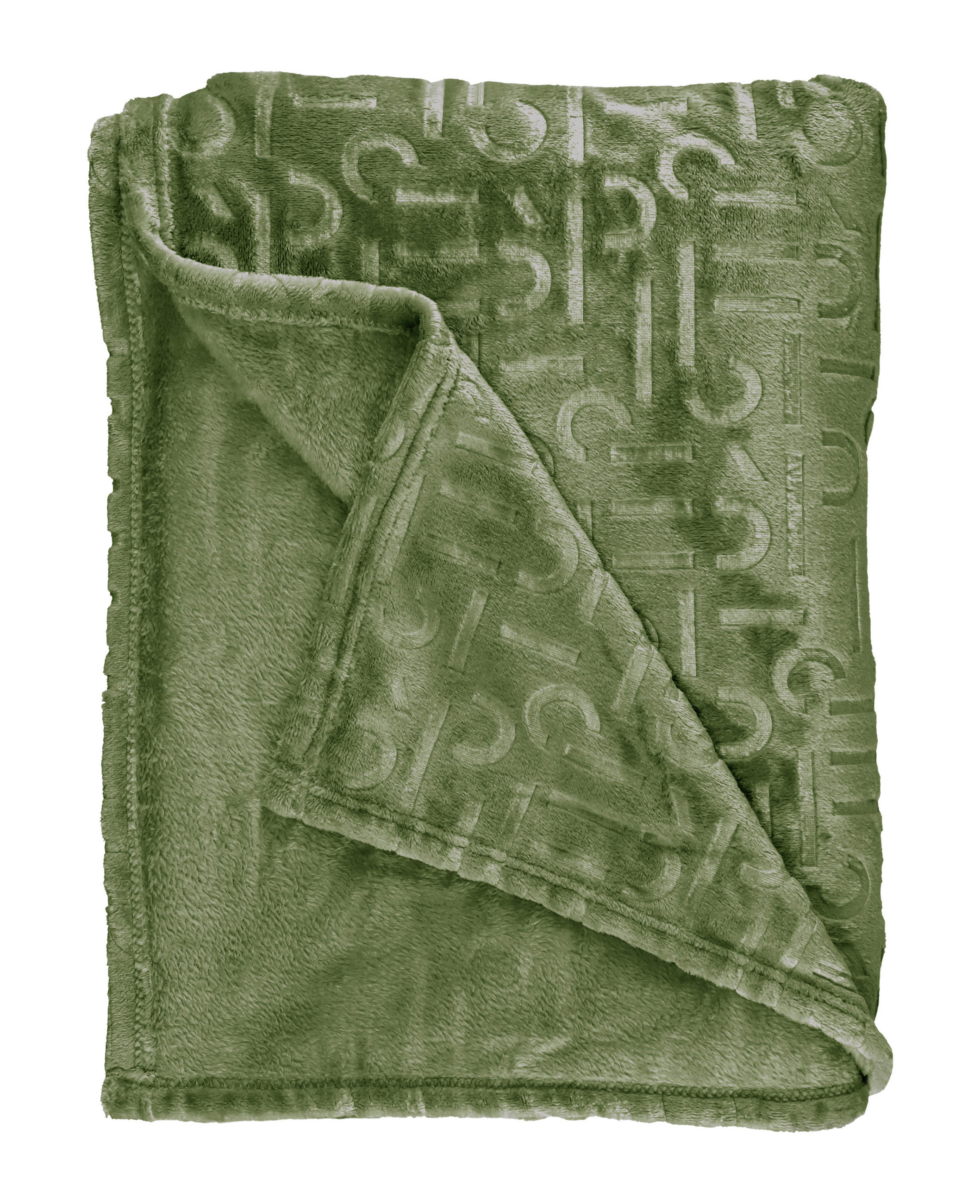 DECKE E-SCATTER 140/190 cm  - Waldgrün, Design, Textil (140/190cm) - Esprit