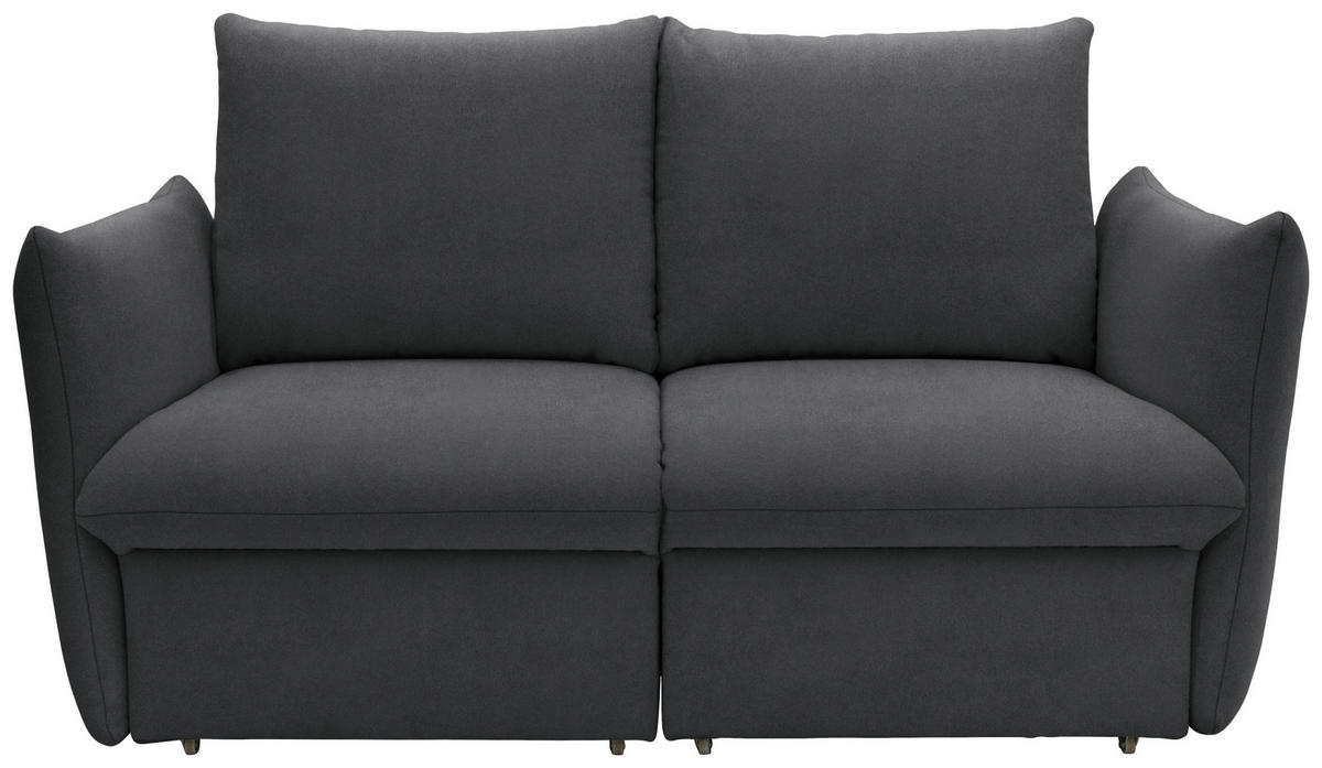 2-SITZER-SOFA in Mikrofaser Dunkelgrau  - Dunkelgrau, Design, Textil (180/100/97cm) - LOOKS by W.Joop