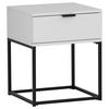 NACHTSCHRANK 42,5/52/38,5 cm  - Schwarz/Weiß, KONVENTIONELL, Holzwerkstoff/Metall (42,5/52/38,5cm) - Boxxx