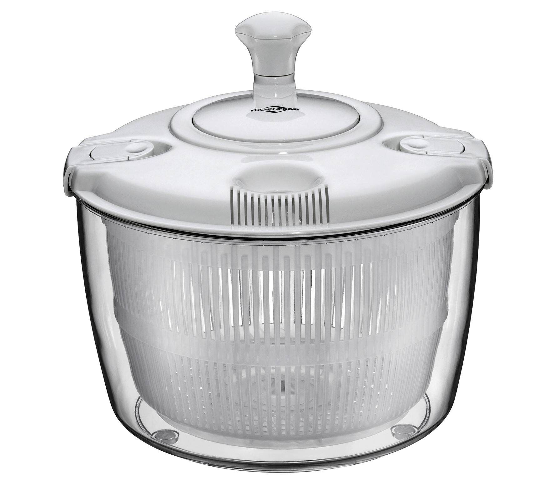 SALATSCHLEUDER GRANDE  - Transparent/Weiß, Basics, Kunststoff (25/21,5cm) - KÜCHENPROFI