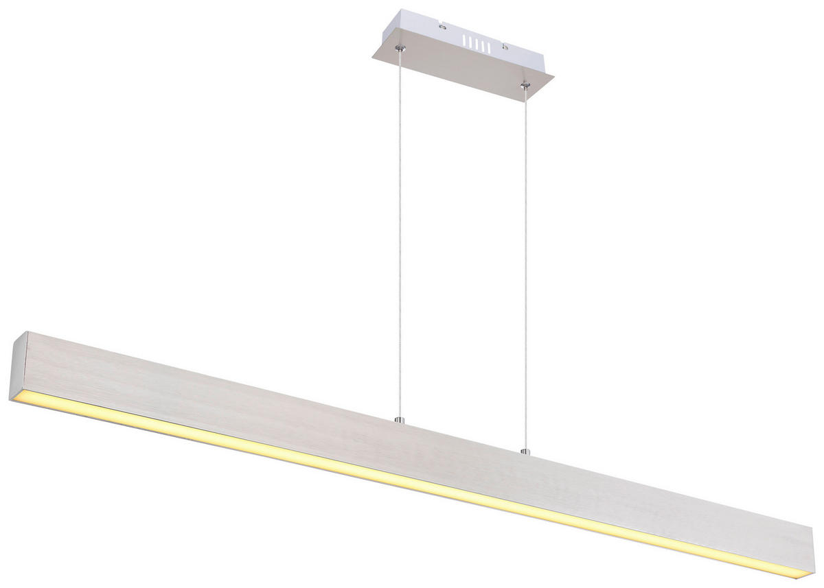 LED SVJETILJKA VISEĆA    121/8/120 cm    VERENA  - bijela/boje nikla, Design, metal/plastika (121/8/120cm) - Globo