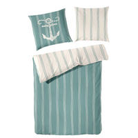 BETTWÄSCHE Renforcé 135/200 cm  - Grün, Basics, Textil (135/200cm)