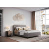 POLSTERBETT 140/200 cm  in Taupe  - Taupe/Schwarz, Modern, Holz/Holzwerkstoff (140/200cm) - MID.YOU