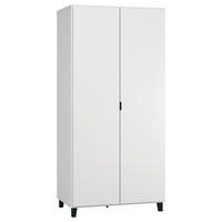  KINDERKLEIDERSCHRANK Simple Schwarz, Weiß  - Schwarz/Weiß, MODERN, Holzwerkstoff/Metall (92,5/194/55cm) - MID.YOU