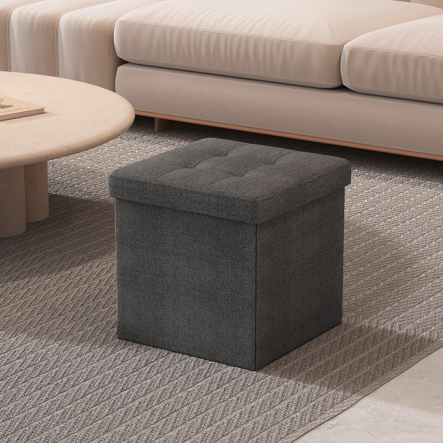 SITZBOX  - Dunkelgrau, Basics, Textil (30/30/30cm)
