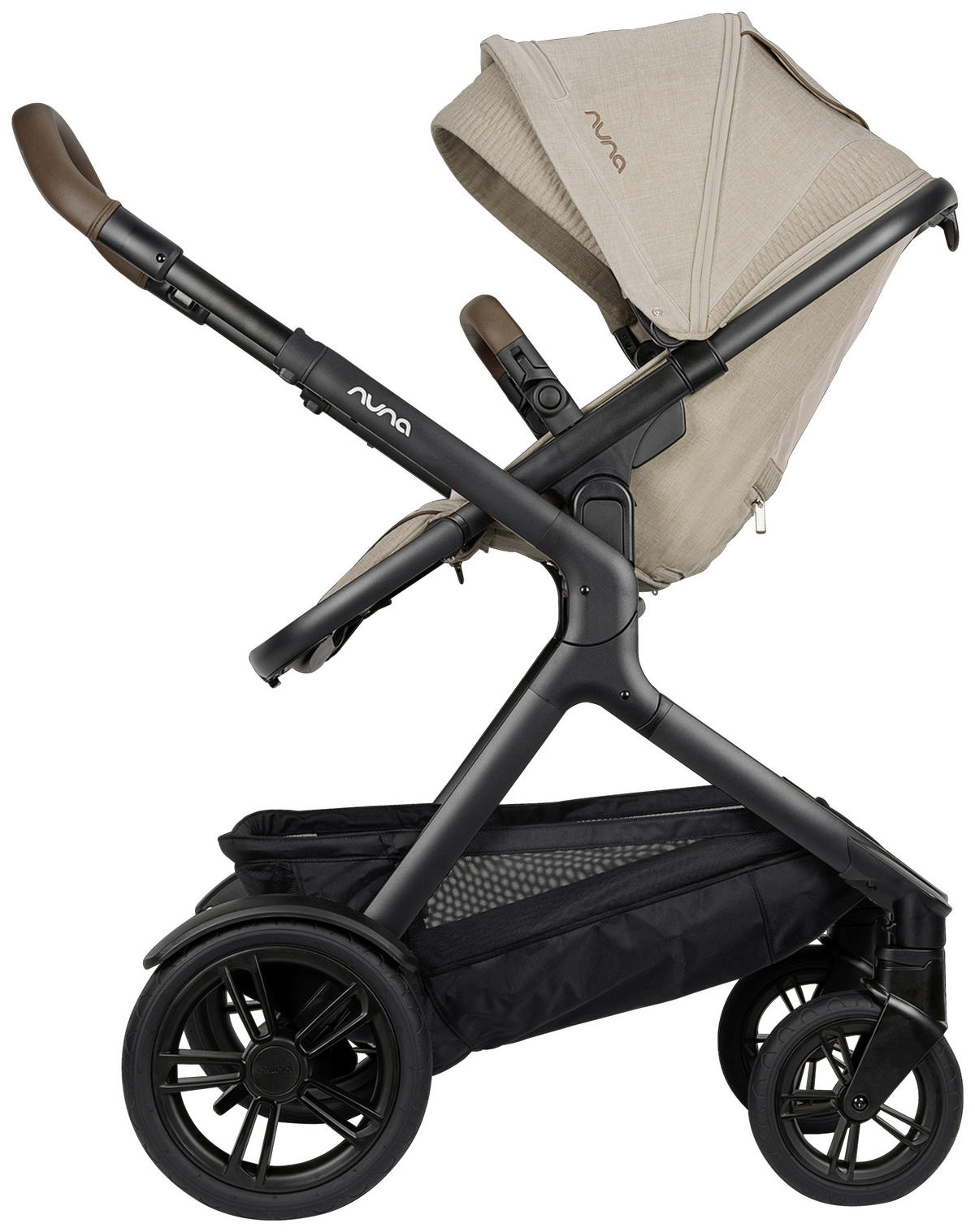 GESCHWISTERWAGEN Demi next  - Schwarz, Basics, Metall (63/123/83cm) - Nuna