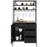 BAR in Schwarz, Akaziefarben - Schwarz/Akaziefarben, Trend, Holz/Holzwerkstoff (80/153/45cm) - Ambia Home BAR in Schwarz, Akaziefarben - Schwarz/Akaziefarben, Trend, Holz/Holzwerkstoff (80/153/45cm) - Ambia Home