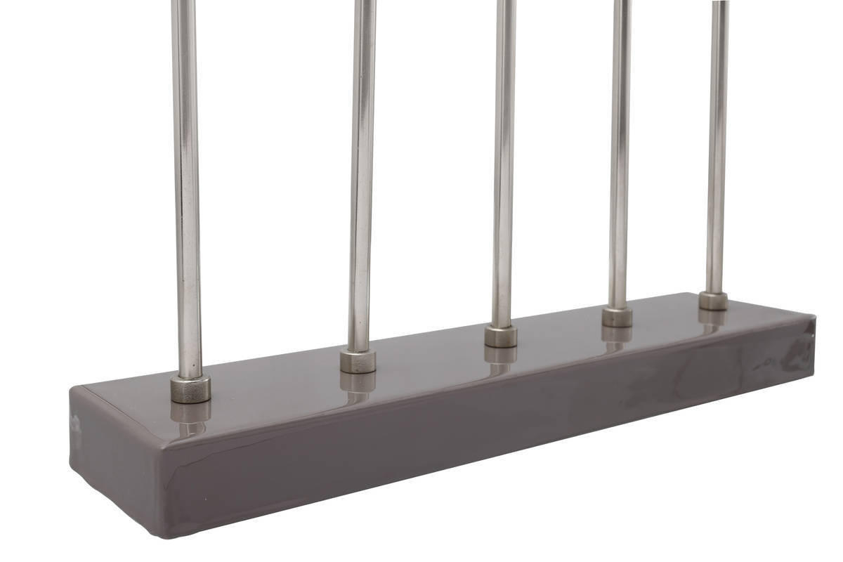 KERZENHALTER - Silberfarben/Grau, Trend, Metall (40/9/40cm) - Kayoom