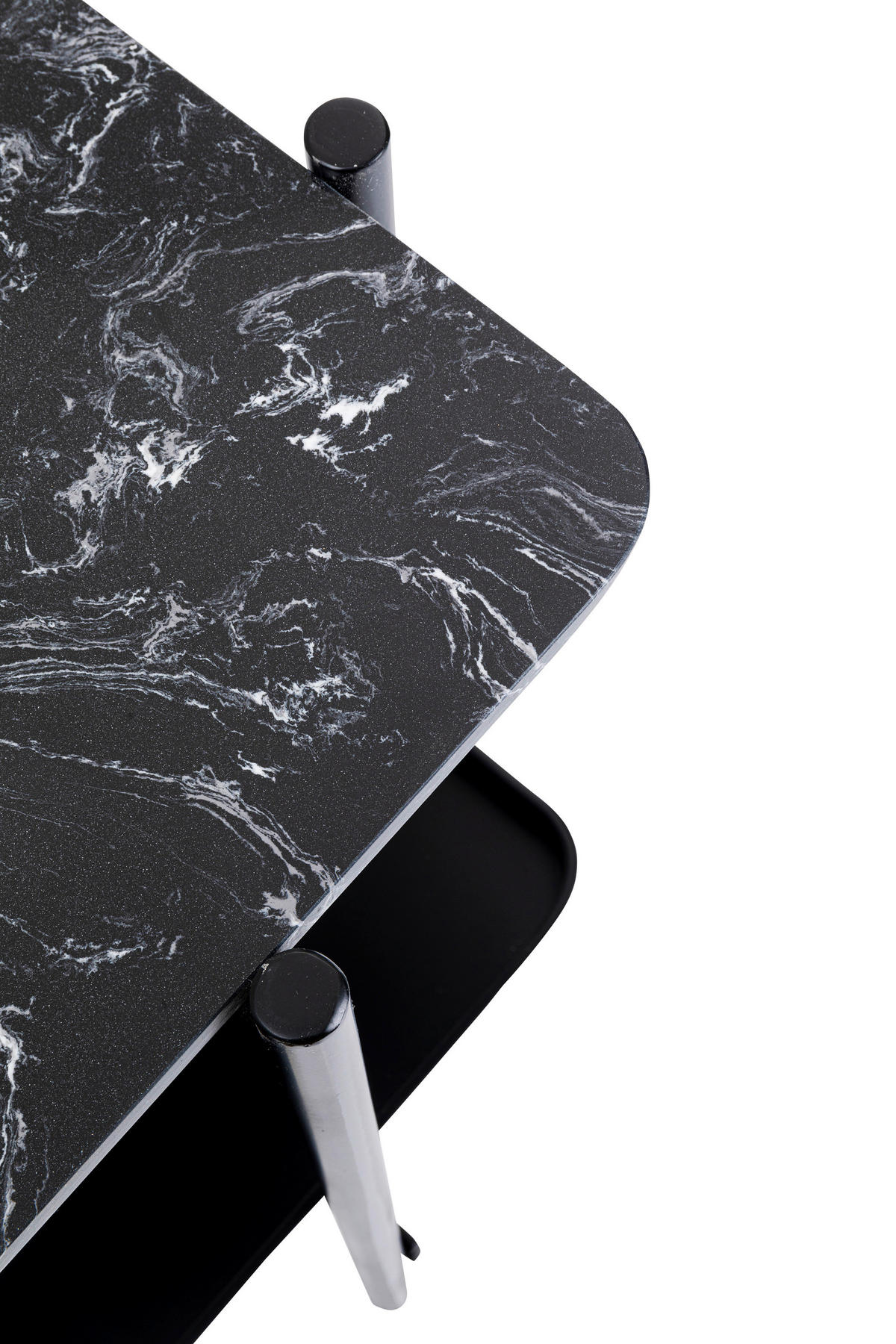 KONSOLENTISCH Schwarz  - Schwarz, Design, Stein/Metall (120/30/72cm) - Kare-Design