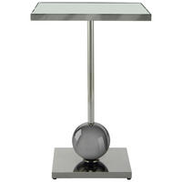 BEISTELLTISCH 42/42/62 cm Graphitfarben  - Graphitfarben, Design, Glas/Metall (42/42/62cm) - Kayoom