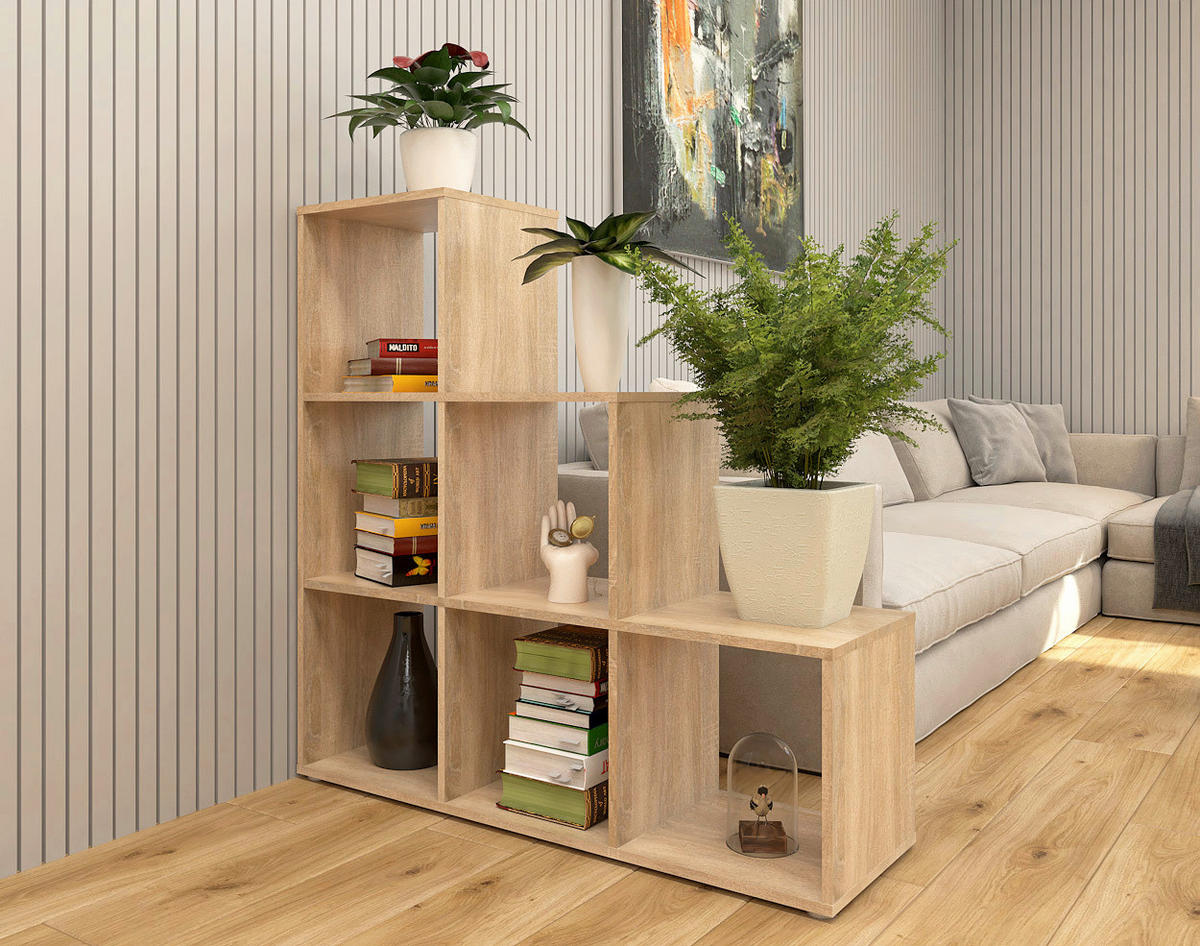 DELIACA STENA, farba duba, 111/112/35 cm - farba duba, Design, kompozitné drevo (111/112/35cm) - Xora