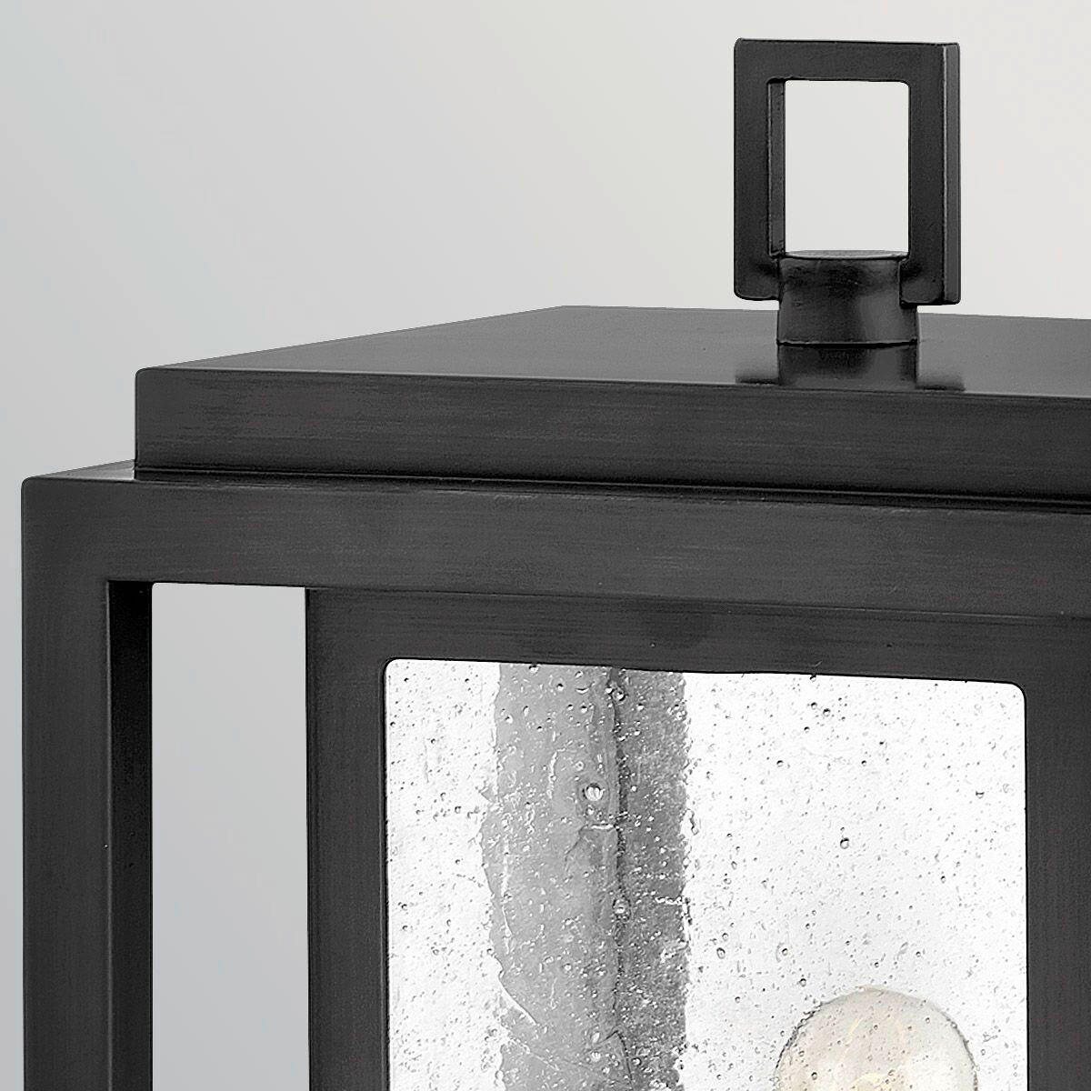 AUSSENSTEHLEUCHTE Hinkley 41,9/20,2/17,2 cm  - Schwarz, Design, Glas/Metall (41,9/20,2/17,2cm) - Elstead Lighting