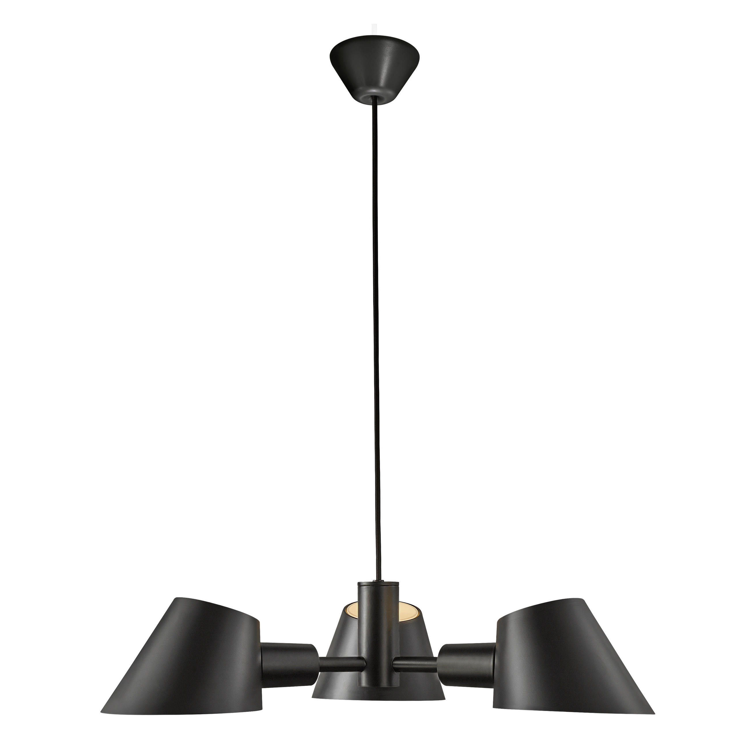 HÄNGELEUCHTE Stay 60/12/100 cm   - Schwarz, Design, Metall (60/12/100cm) - Nordlux