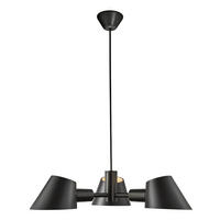 HÄNGELEUCHTE Stay 60/12/100 cm   - Schwarz, Design, Metall (60/12/100cm) - Nordlux