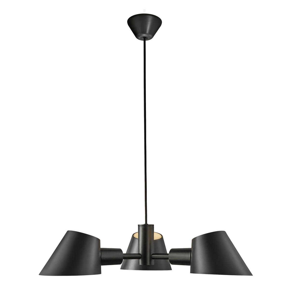 HÄNGELEUCHTE Stay 60/12/100 cm   - Schwarz, Design, Metall (60/12/100cm) - Nordlux