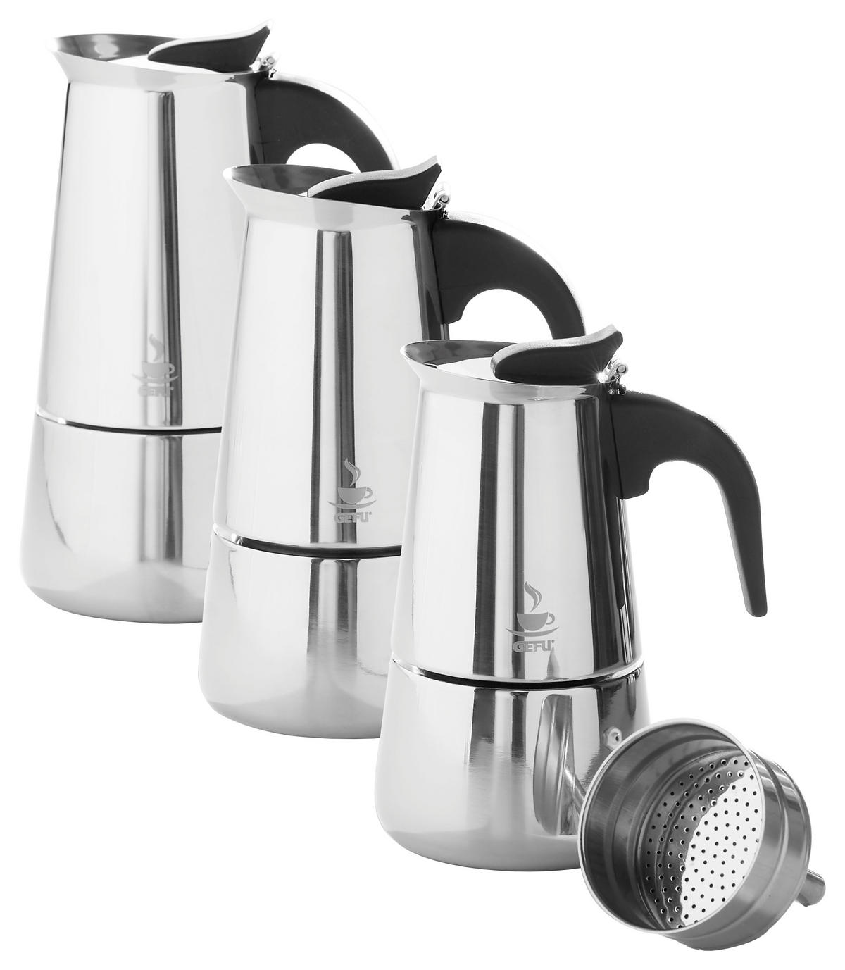 ESPRESSOKOCHER  - Silberfarben, Basics, Metall (8,0/15,0cm) - Gefu