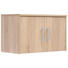 AUFSATZSCHRANK - Silberfarben/Sonoma Eiche, KONVENTIONELL, Holzwerkstoff/Metall (72/43/36cm) - Xora AUFSATZSCHRANK - Silberfarben/Sonoma Eiche, KONVENTIONELL, Holzwerkstoff/Metall (72/43/36cm) - Xora