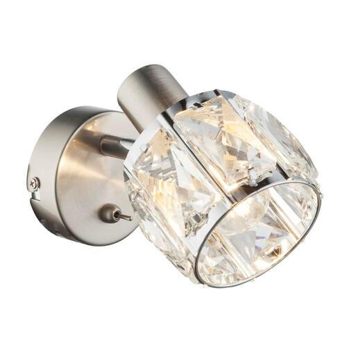 PROIECTOR - culoare nichel/culoare crom, Basics, sticlă/metal (9.2/12.5cm)