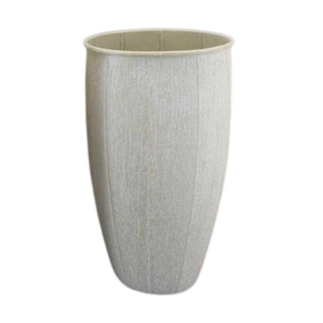 VIRÁGKASPÓ  - fehér, Basics, fém (30/30/48.5cm)