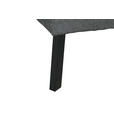 ECKSOFA in Webstoff Dunkelgrau  280/205 cm  - Dunkelgrau/Schwarz, Design, Textil/Metall (280/205cm) - Xora